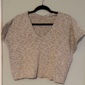 Madewell Heathered Knit V-Neck Sweater